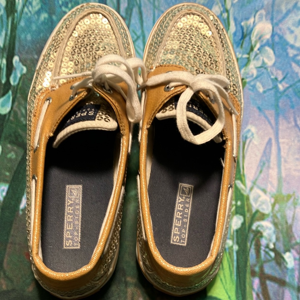 Sperry Top Siders - Women's Silver Sequins